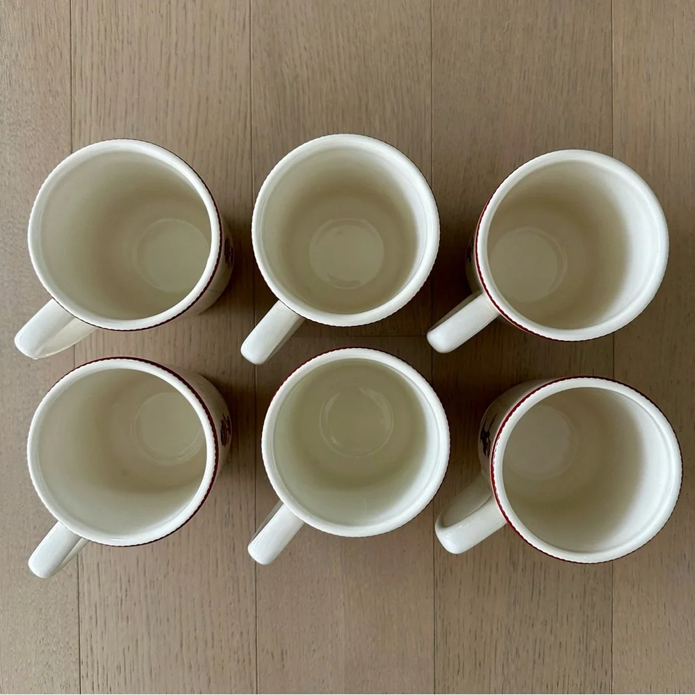Williams Sonoma Nutcracker Christmas Holiday Festive Set of 6 Mugs - Picture 7 of 9